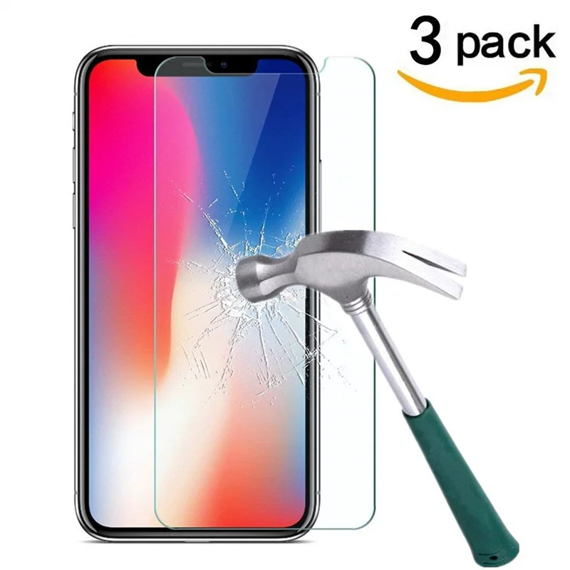 Screenprotector الزجاج ل فون X S XR XS ماكس الزجاج المقسى واقي للشاشة ل iPhon 6 S 7 8 زائد الزجاج طبقة رقيقة واقية غطاء