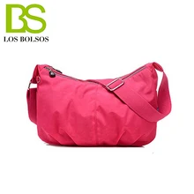 Для женщин сумка двойной молнии Хобо Водонепроницаемый Crossbody Сумка девушку Сумки на плечо женские сумки BOLSOS де Mujer