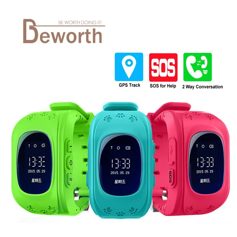 Q50 Smart Watch For Kids GPS Tracker For Children Wearable LCD Screen With SIM Card Wristwatch GSM GPRS Cell Phone Baby Watch