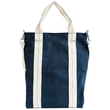 

TTOU Women Big Canvas Shoulder Bags College Style Women Tote Bags Solid Casual Bag Light Lady's Handbag