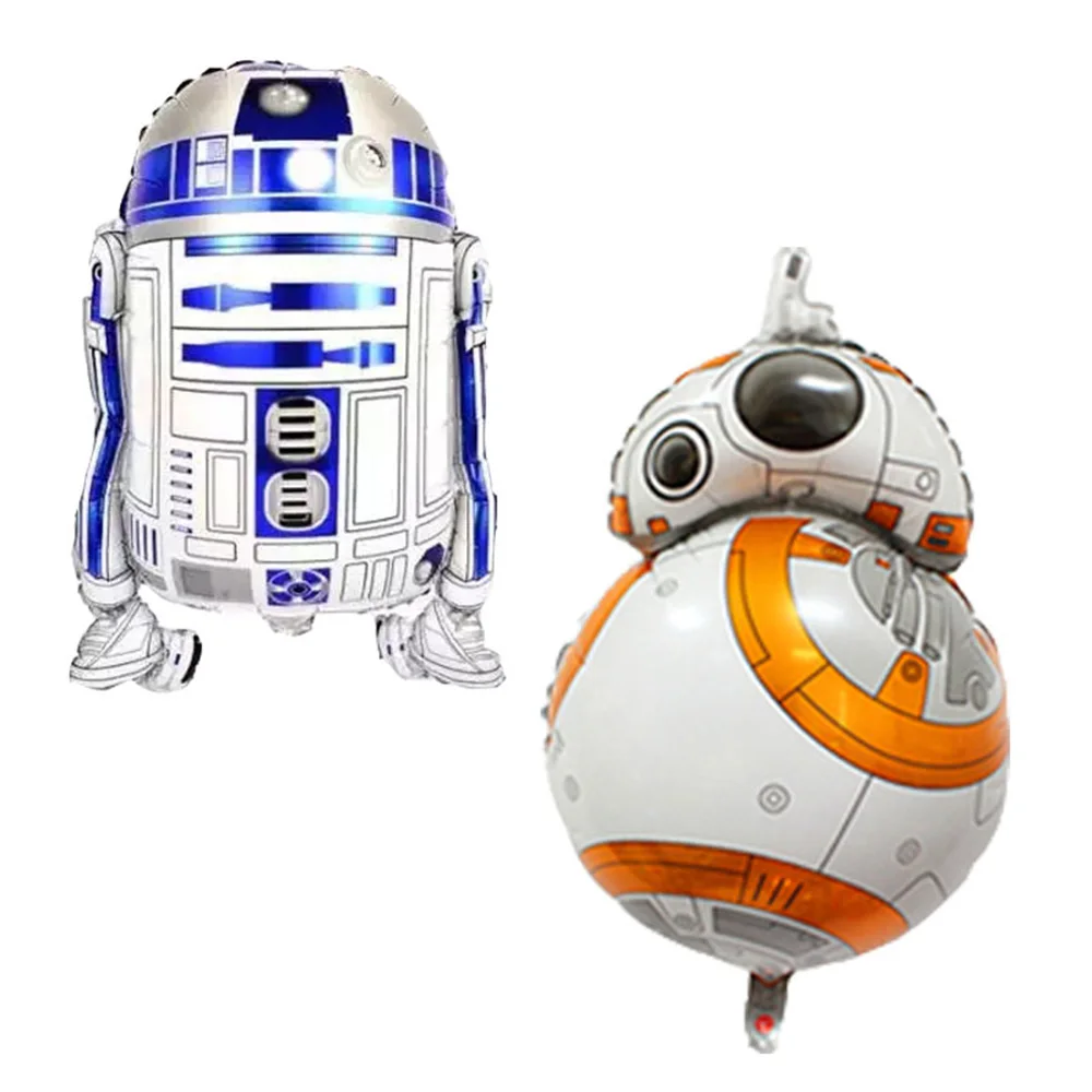 

PHLUMY New 2pces/lot Star Wars Robot Birthday Party Children Foil Balloons Venue Decoration Wedding Decoration Balls