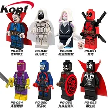 Super Heróis Capitão América Hidra Spawn Atom Doutor Estranho Deadpool Barão Zome Modelo Blocos de Construção de Brinquedos de Presente Crianças PG8014