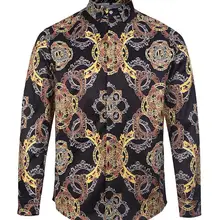 Стройная фигура мужская хлопковая рубашка Длинные рукава