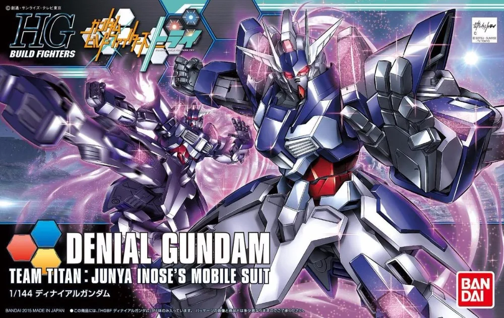 1 шт. Bandai команда TITAN JUNYA INOSE'S MOBILESUIT HG HGBF 37 037 отрицание Gundam весы модель здания 1/144
