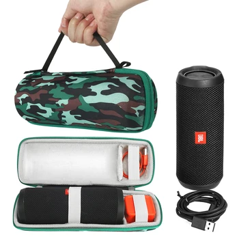 

Travel Case Box Pouch Protect Cover Bluetooth Speaker Bag For JBL Flip 4 Wireless Bluetooth Speaker. Fits USB Cable & Charger