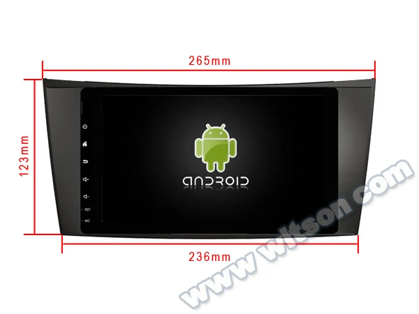 Sale WITSON 8 inch Android 9.0 CAR DVD PLAYER for BENZ E-CLASS W211 G-Class W463 CLS W219 AUTO STEREO RADIO+DVR/WIFI+DSP+DAB+OBD+TPMS 4
