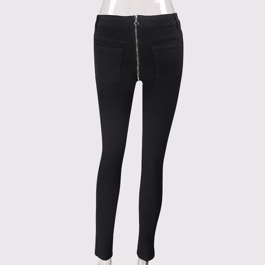 FMZXG, женские обтягивающие джинсы с высокой талией, на молнии сзади, новинка, винтажные, пуш-ап, черные, синие джинсы, для фитнеса, джинсовые штаны, S-XL
