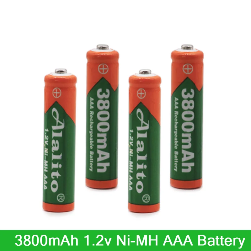 4-20 шт Alalito Новая батарея AAA 3800 mAh перезаряжаемая батарея Ni-MH 1,2 V AAA батарея для часов, мышей, компьютеров, игрушек так далее