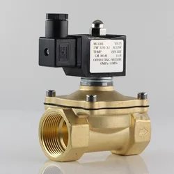 Normally closed solenoid valve water valve, IP65 fully enclosed coil, AC220V DC12V DC24V, G3/8" G1/2" G3/4" G1" G1-1/4" G1-1/2"