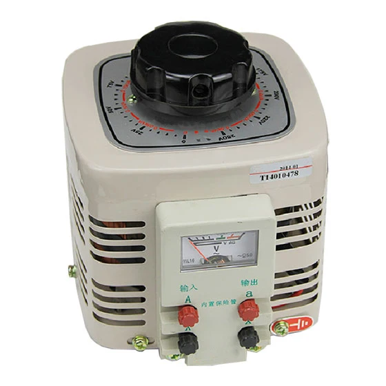단상 접촉식 전압 조정기 TDGC2 500VA 가변 변압기 500W 전력 변환기 (220V에서 0-250V 조정 가능)
