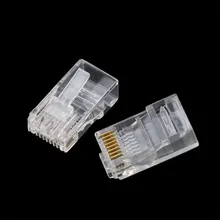 100pcs RJ45 RJ-45 CAT5 CAT5E Modular Cable Head Plug Ethernet Gold Plated Network Connector 100pcs RJ45 RJ-45 CAT5 CAT5E Modular Cable Head Plug Ethernet Gold Plated Network Connector