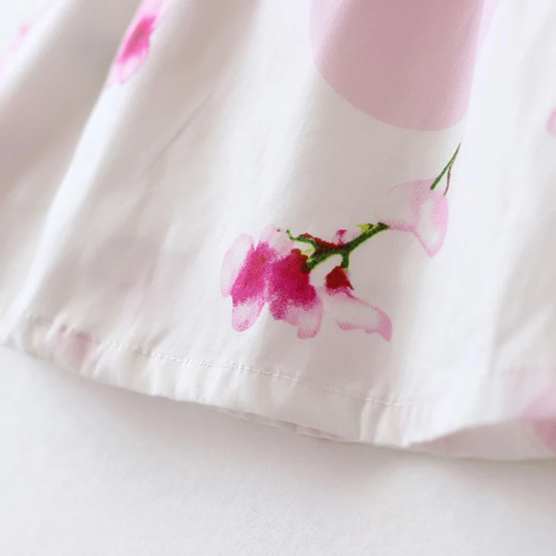 Детские блузки; Хлопковая весенняя детская розовая рубашка с отложным воротником и цветочным принтом для девочек; блузки с цветочным узором для девочек; Верхняя одежда для малышей; QT001