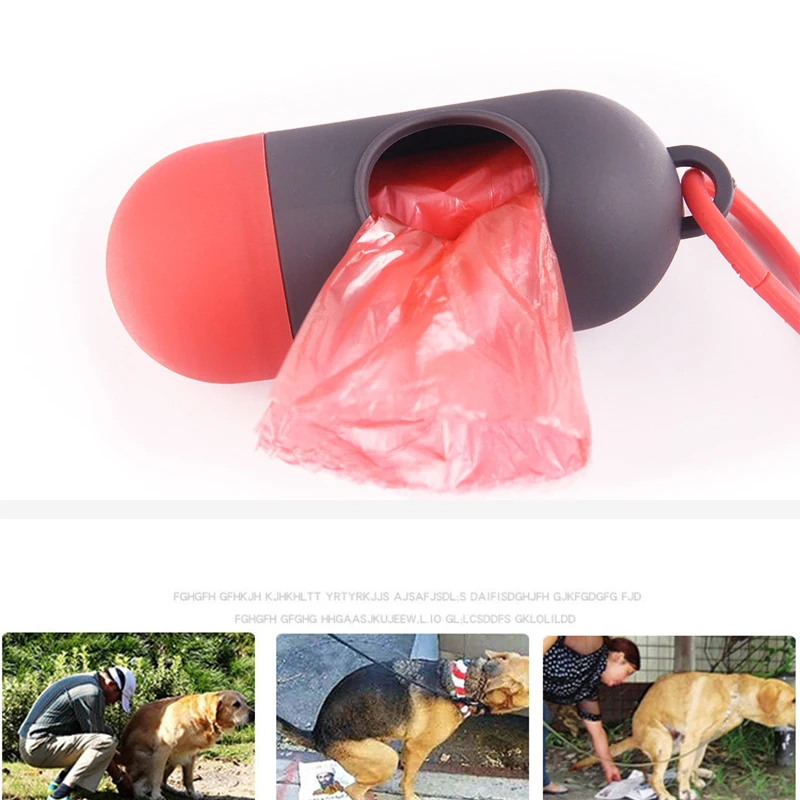 

New 15pcs/ Roll Pet Dog Bags Garbage Clean Dispenser for Pet Dog Cat Poop Scoop Waste Bags Small Light Clean Dispenser Box