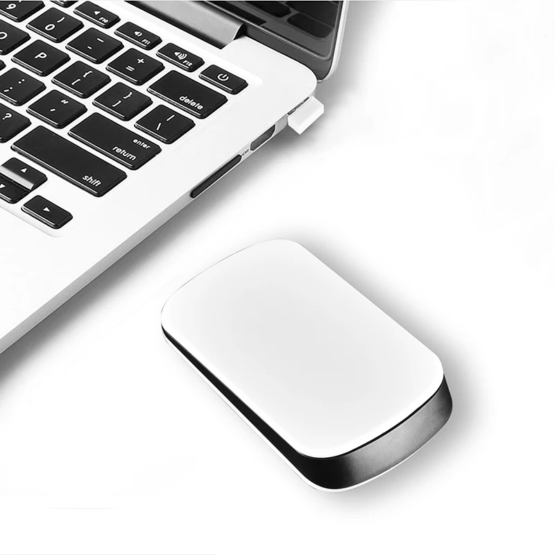 

Wireless Optical Touch Magic Mouse Slim Multipoint Click Computer Mice Ergonomic USB for Laptop Ultra Mause