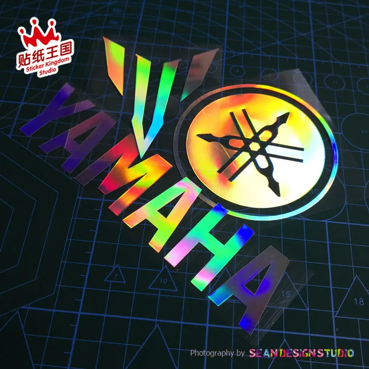 

For yamaha MT03 MT07 MT09 MT10 R1 R6 FZ1 FZ8 TMAX NMAX XMAX XJ6 Motorcycle motorbike Waterproof Stickers Color Laser Decals