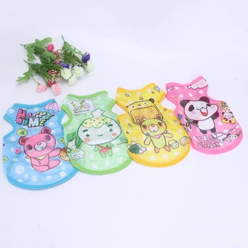 

Cute Cartoon Clothes For Small Dogs Pet Dog Shirt T shirt Summer Puppy Cat Vest Clothing Chihuahua Pug French Bulldog Costumes