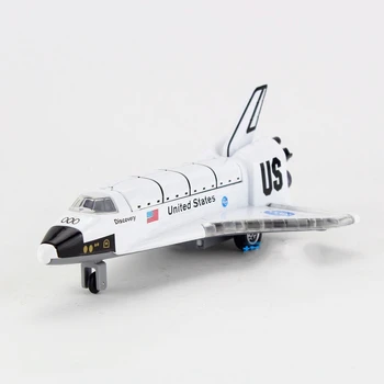 

Freeshipping Children US Discovery Space Shuttle diecast Metal Plane Toy Sound & Flashing & Pull Back Present Kids Gift