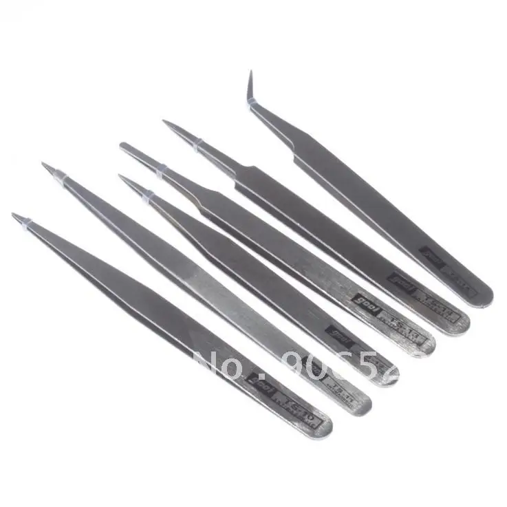 

6PCS Business Industrial Anti-static Tweezer Maintenance Tool TS10-15