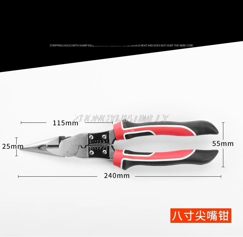 Многофункциональные плоскогубцы электрика, инструмент для зачистки проволоки из легированной стали, инструмент для резки резьбы, Инструмент электрика