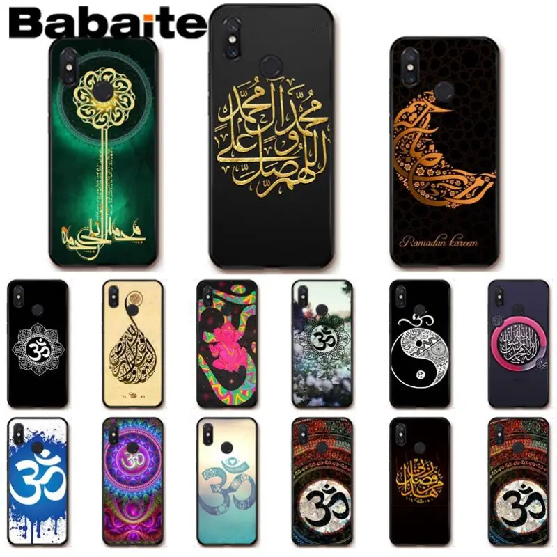 

babaite Floral Om Yoga Hindu Aum om yaga Phone Accessories Case For xiaomi mi 8se 6 mi8lite note2 note3 mix2 max2 max3 Cover