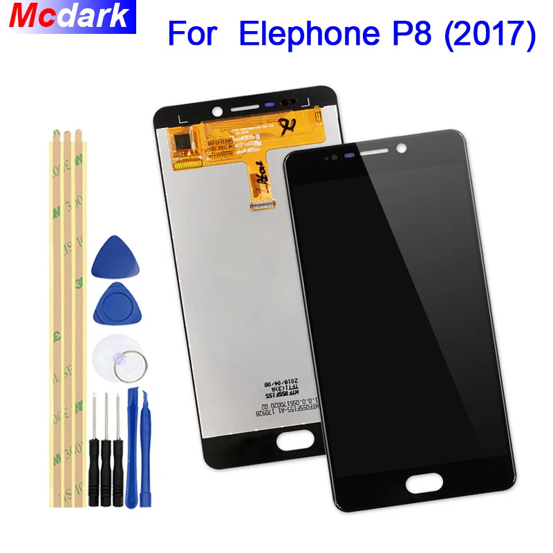 Mcdark для Elephone P8 2017 ЖК дисплей и фотография Замена + инструменты клей|Экраны
