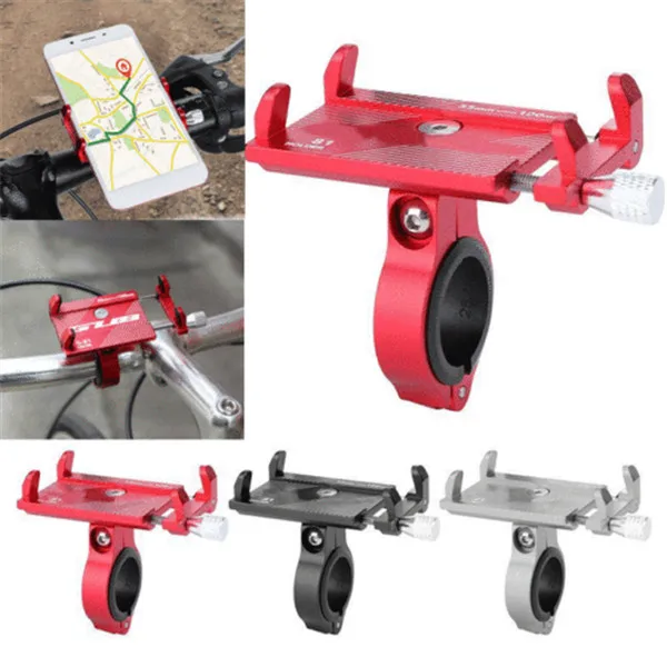 

Aluminum Motorcycle Bike Bicycle Holder Mount Handlebar For Cell Phone GPS