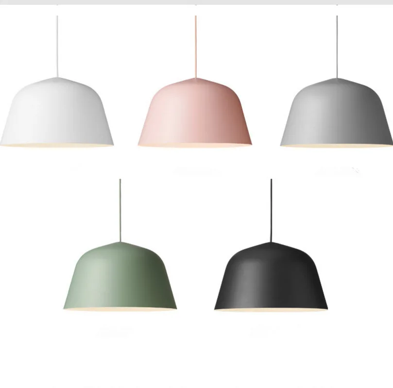 

Nordic Simple Aluminum Led Pendant Lights Fixture Round Circular Minimalist Suspension Hanging Lamp Bedside Cafe Bar Dining Room