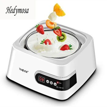 Automatic Multi-Function Yogurt Makers Natto Rice Wine 1.3L Liner Microcomputer Control 304 Stainless Steel 220-240V 15W lstachi 1 5l electrical full automatic fermentation multifunction yogurt rice wine natto maker in kitchen appliances