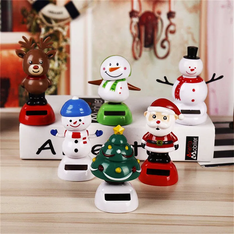 

Solar Power Santa Claus Shaking Head Car Dashboard Ornaments Christmas Gifts Home Shop Christmas Decoration Family Friend Gifts