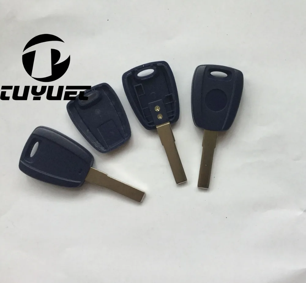 Fiat Perla Transponder key shell Blue SIP22 (30)-1