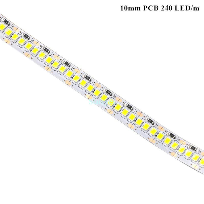 Цельнокроеное платье Светодиодные ленты 5 м SMD 2835 120 240 светодио дный/m DC12V IP20 Номера Водонепроницаемый гибкие ленты лента светодио дный свет лампы ночь Decor