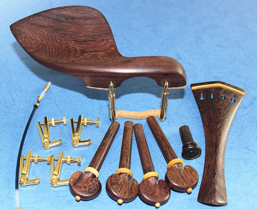 Buy 1 set fine high quality rose wood violin fittings