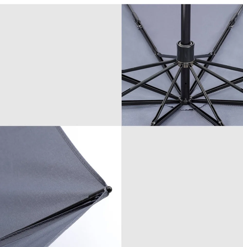 Xiaomi 90 Umbrella Windproof Waterproof Anti-UV oversize reinforced umbrella three folding Sunny and Rainy Umbrella (8)