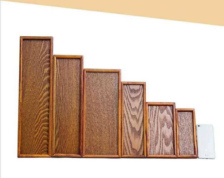 1PC 9 Size Wooden Tray Home Daily Tea Fruits Sundry Goods Storage Tray Korean Japanese Wood Tea W0041