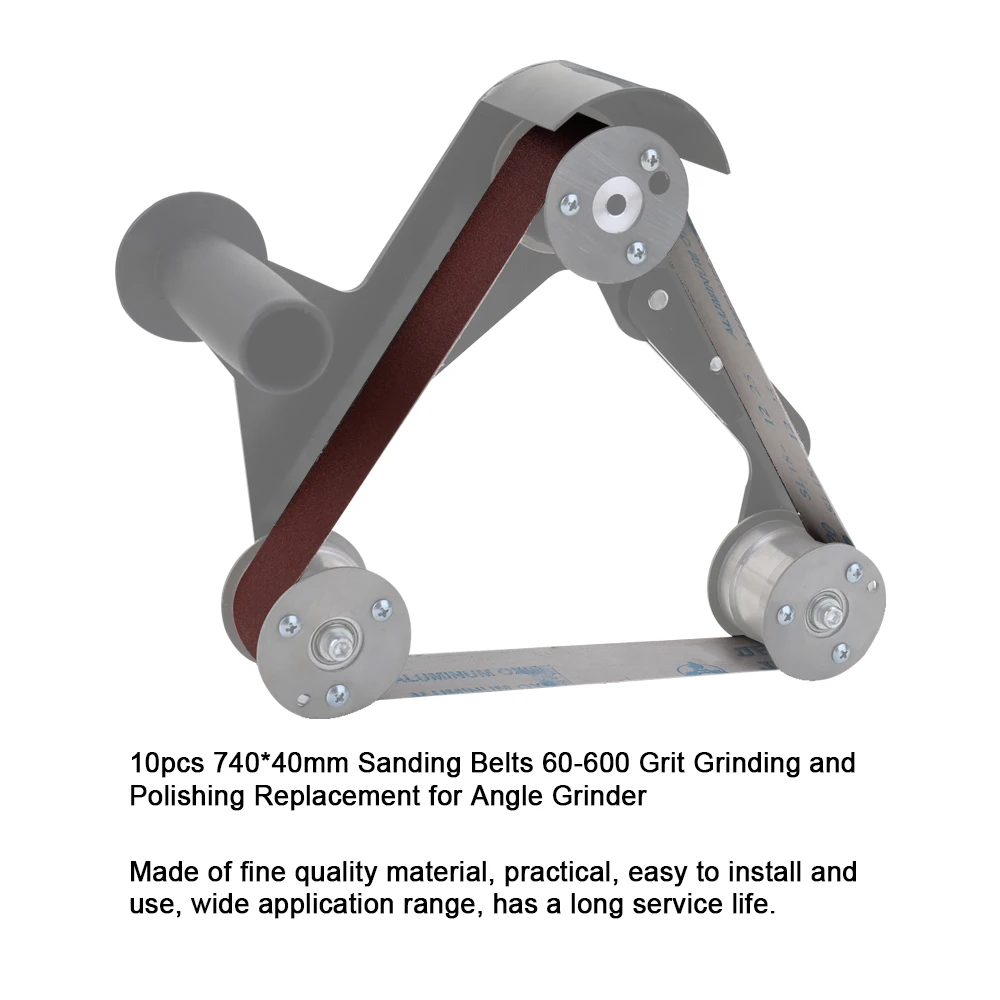 10 шт. хорошего качества 740*40 мм Шлифовальные ремни 60-600 точильный камень и полировка Замена для углового шлифовального станка