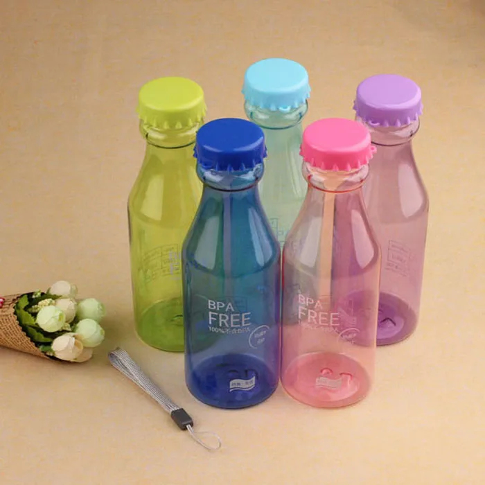 

1PC protein shaker gourde proof Bike Sports 550ml Transparent Water Bottle my bottle