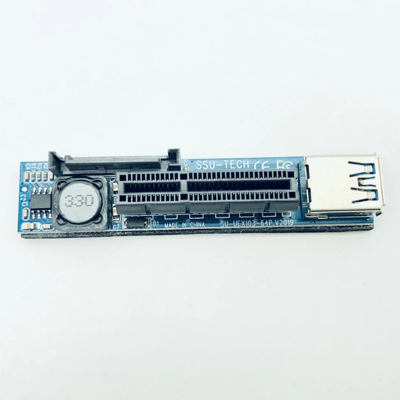 BTBcoin Add On Card PCI-E Riser PCIE PCI-Express X1 to X4 Riser PCI E Riser Card удлинитель адаптера с 30 см USB3.0 удлинитель