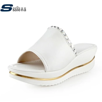 

Slippers Women Non-Slip Summer Leather Slippers All Match Women Casual Shoes A801