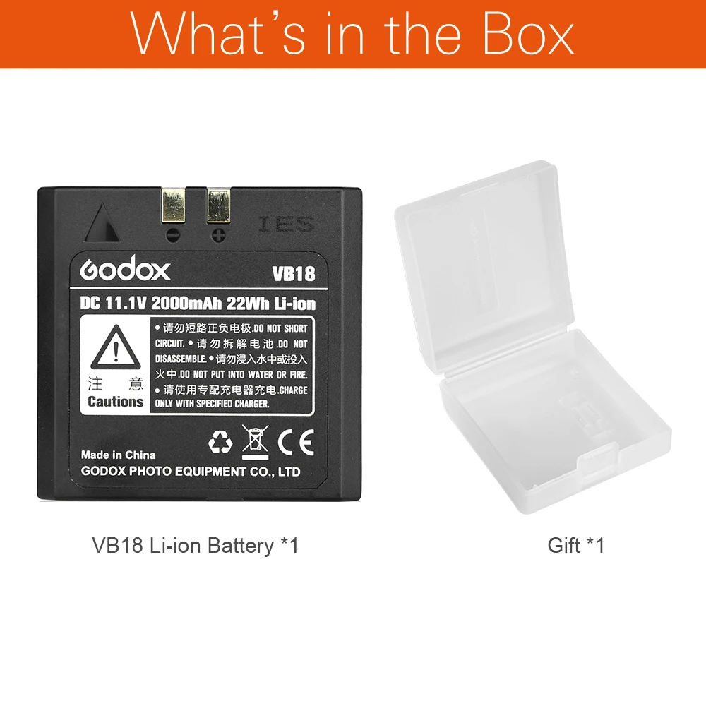 Литий-ионный аккумулятор Godox V860 V850 Speedlite VB18 DC 11,1 V 2000 mAh 22Wh
