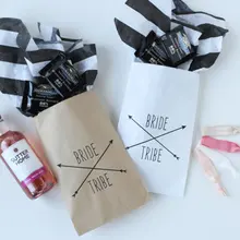 Пользовательские племени невесты попкорн Конфеты стол на день рождения свадебные baby Shower Bakery Cookie десертов подарки сувениры пакеты