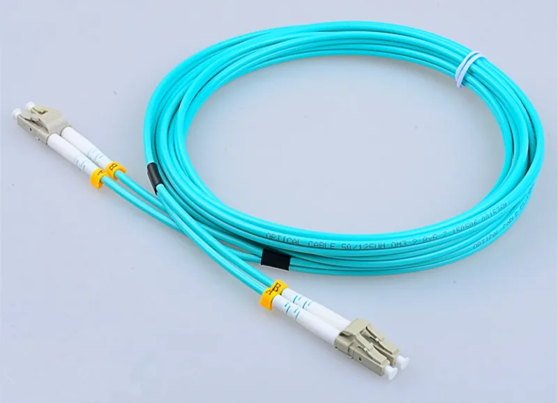 5 Meter LC LC Fiber Optic Cable 10G MultiMode Duplex Patch Cord OM3 50/