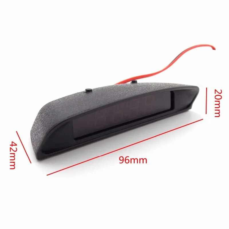  12V Original Car Interior Trim Appearance 3 In 1 Car Clock Thermometer And Voltage Monitor