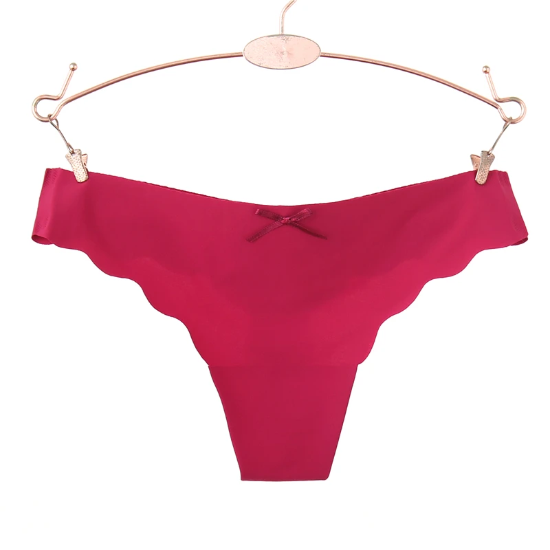3pcs/lot Seamless Ladies Thong Low Waist Women Sexy G String Solid Underwear Panties Wholesale Lots Bulk 20