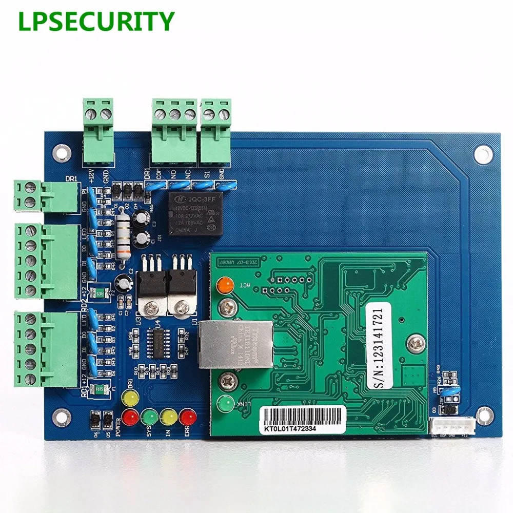 LPSECURITY с UPS батарейным блоком блок питания 1 2 4 дверной контроллер плата контроля доступа RFID дверной контроллер
