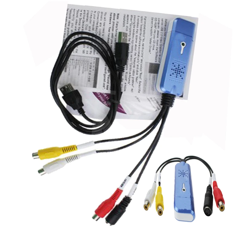 USB 2.0 Video Capture With Audio DC60 STK1160 TV DVD VHS to USB Converter Capture Grabber Adapter for Window