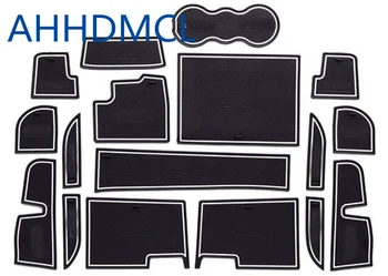 

Car Door Gate Slot Mats Cup Armrest Storage Pad Mat For Geely Vision X6 Manual Transmission 2016