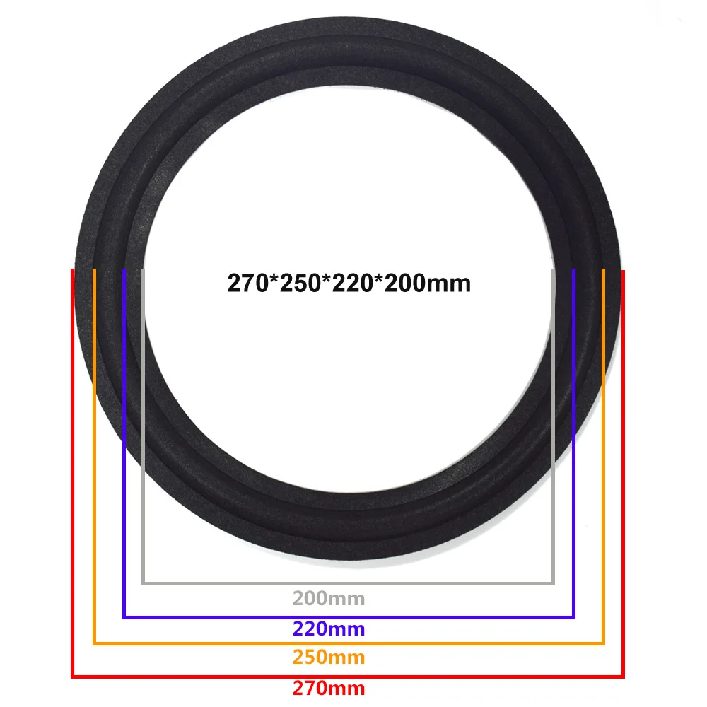 11 дюймов кольцо из вспененного материала для динамика с объемным краем НЧ-динамик ремонт складной край кольцо сабвуфера DIY Ремонтный комплект аксессуары Подвеска динамика - Цвет: 11 inch