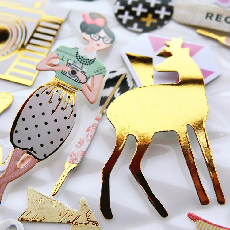 YPP CRAFT 70pcs My Story Colorful Cardstock Die Cuts for Scrapbooking Happy Planner/Card Making/Journaling Project DIY Craft
