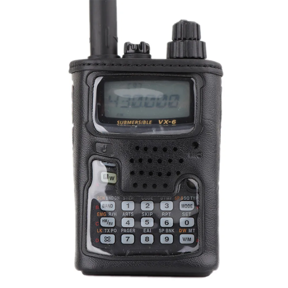 Подходит для YAESU VX6R Walkie Talkie VX-6R двухстороннее радио кожаный чехол CSC-91 чехол