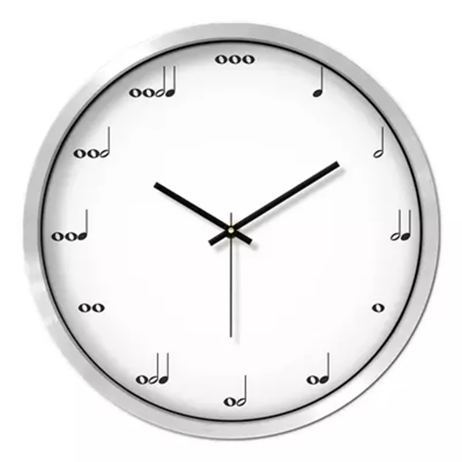 

Piano Wall Clock Modern Design Metal Wall Clock Silent Wall Watch Mechanism Clock Loft Gift Relogio Parede Decoration WZH735
